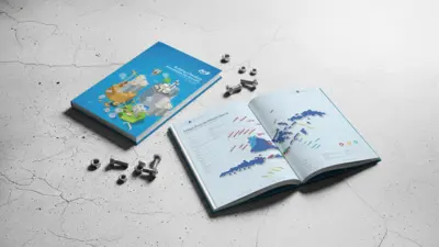 Mitra Angkasa Sejahtera (BAUT) - Annual Report 2023 - Desain Sampul (Cover) dan Infografis (Infographics)