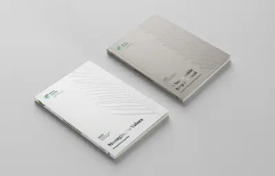 Palma Serasih - Annual & Sustainability Report 2023 - Desain Sampul (Cover) dengan Finishing Embos Premium