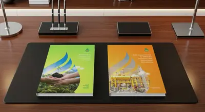 Rukun Raharja (RAJA) - Annual Report & Sustainability Report 2023 - Desain Cover (Sampul) dan Jasa Penulisan (Copywriting)