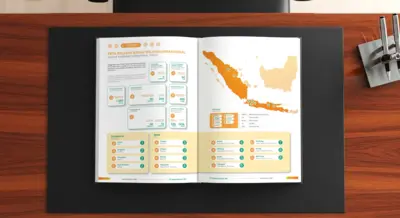 Rukun Raharja (RAJA) - Annual Report & Sustainability Report 2023 - Desain Infografis (Infographics) Peta Wilayah