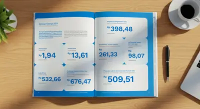 Lippo Cikarang - Annual Report & Sustainability Report 2024 - Desain Infografis (Infographics) Ikhtisar Kinerja Perusahaan