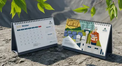 Agincourt Resources - Calendar 2025 - Custom Calendar Design with Unique Multi-Layered Oil Painting Effects