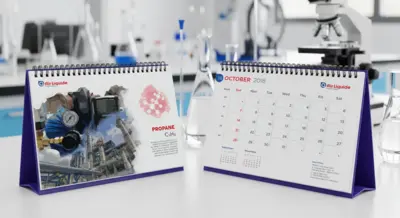 Air Liquide - Kalender 2018 - Desain Premium