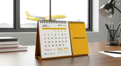AirFast Indonesia - Kalender 2025 - Desain Premium dengan Cetak Custom