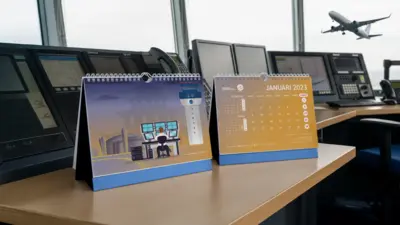 AirNav Indonesia - Kalender 2023 - Desain dan Ilustrasi Custom Profesional