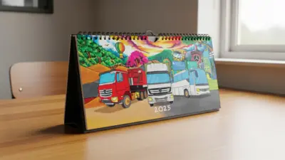 Daimler Commercial Vehicles Indonesia - Kalender 2025 - Desain dan Layout