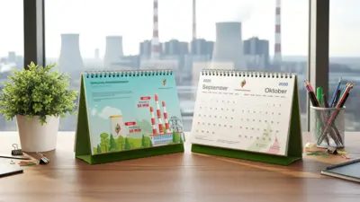 Geodipa Energi (Persero) - Kalender 2020 - Desain dan lustrasi Fasilitas Geotermal