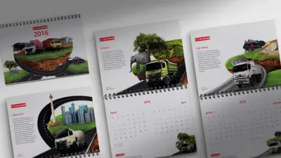 Hino - Kalender 2016 - Desain dan Digital Imaging Custom