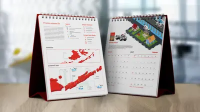 Holcim - Kalender 2019 - Desain dan Ilustrasi Infografis