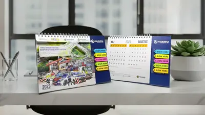 Jasa Marga Transjawa Tol - Kalender 2023 - Desain dan Cetak Premium dengan Finishing Die-Cut