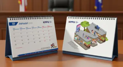 KPPU - Kalender 2021 - Desain dan Ilustrasi Detil yang Bercerita