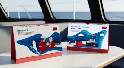 Kartika Samudera Adijaya - Kalender 2025 - Desain dan Ilustrasi Efek Papercutting Berlapis