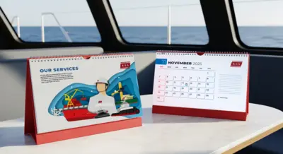 Kartika Samudera Adijaya - Kalender 2025 - Desain Penanggalan dan Ilustrasi Modern