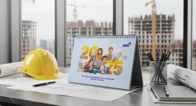 KSPS - Kalender 2025 - Desain dan Ilustrasi Modern Flat yang Unik
