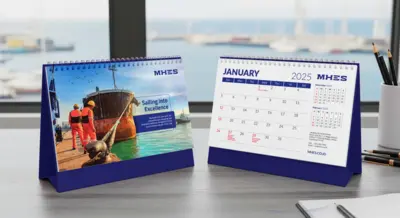 MHES Indonesia - Kalender 2025 - Desain Modern dan Cetak Profesional