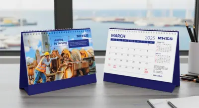 MHES Indonesia - Kalender 2025 - Desain Penanggalan dan Layout Narasi