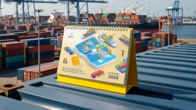 NPCT1 - Kalender 2025 - Desain dan Ilustrasi Isometrik 3D yang Menarik