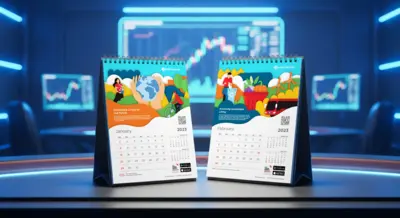 OCBC Sekuritas - Calendar 2023 - Design and Custom Illustration