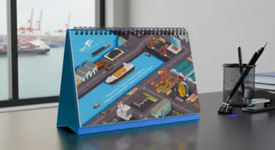 Pelabuhan Tanjung Priok - Kalender 2019 - Desain dan Ilustrasi hingga Cetak Jadi