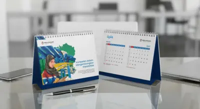 Perta Daya Gas - Kalender 2024 - Desain dan Ilustrasi Modern untuk BUMN