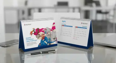 Perta Daya Gas - Kalender 2024 - Desain dengan Nilai Perusahaan