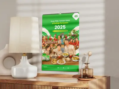 PSM - Kalender 2025 - Desain dan Ilustrasi Custom untuk Produk Gula