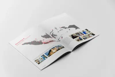 Dipa Healthcare - Company Profile - Desain Infografis (Infographics) Peta Operasional