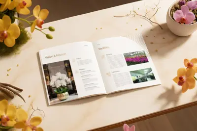 Ekakarya Graha Flora - Company Profile & Brosur - Desain Visi, Misi, dan Fasilitas