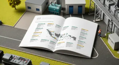 GBKEK Industrial Park - Company Profile - Desain Infografis (Infographics) Peta Wilayah Operasional