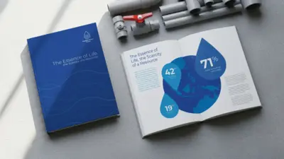 Mustika Water - Company Profile - Desain Profesional dan Cetak Premium