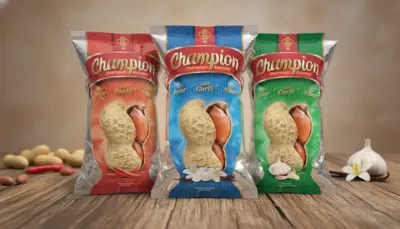 Champion - Desain Kemasan (Packaging) Custom