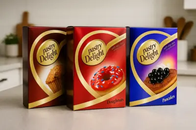 Pastry Delight - Desain Kemasan (Packaging) Custom Premium