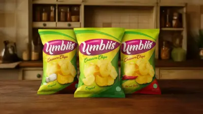 Umbiis Cassava Chips - Desain Kemasan (Packaging)