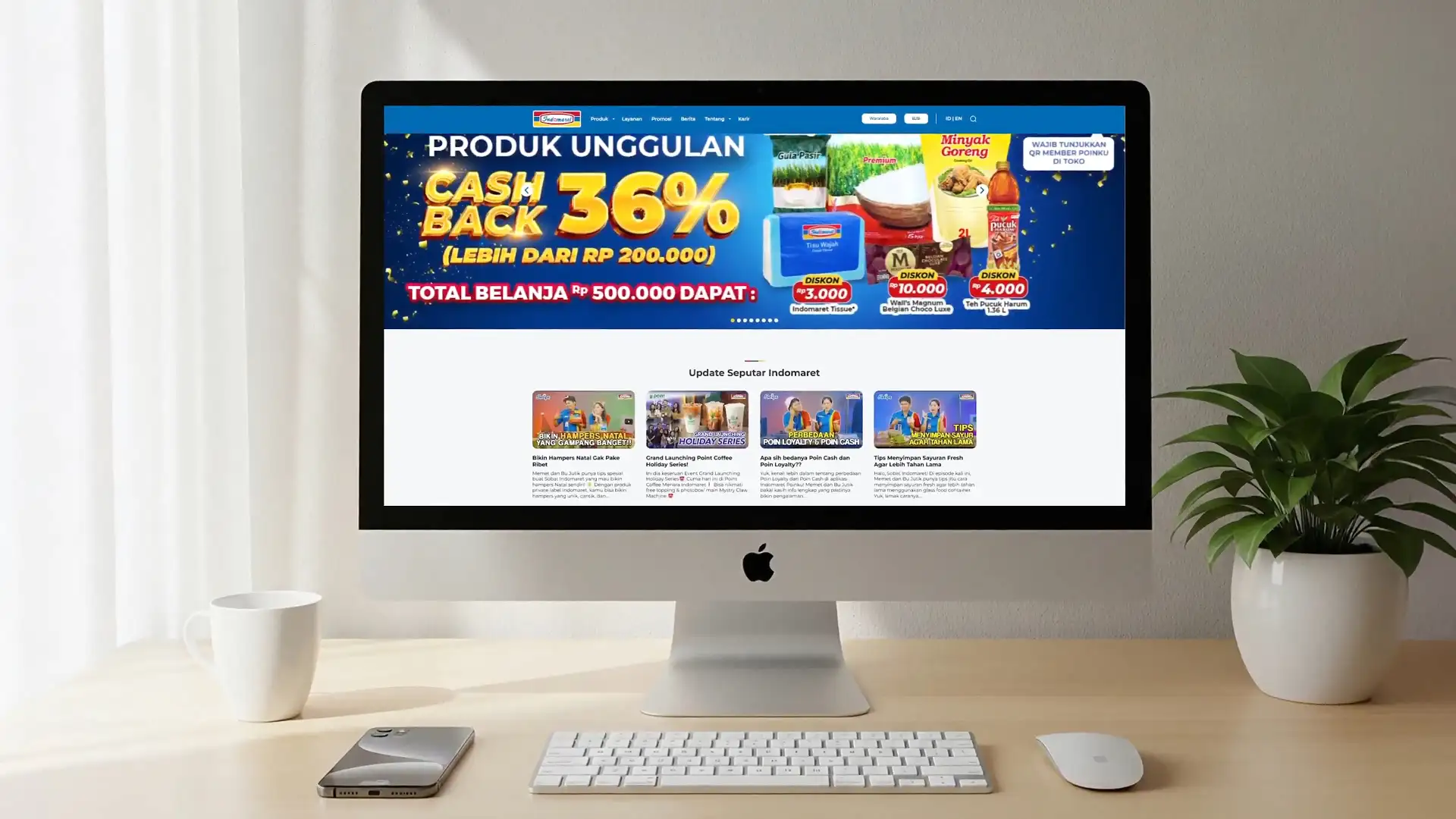 Indomaret - Website - Desain & Pengembangan Wordpress dan CMS Custom